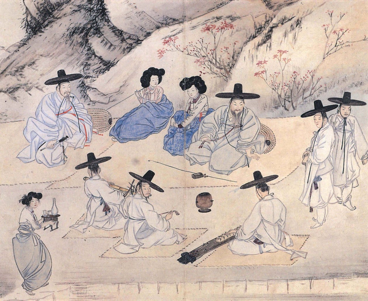 Szórakoztató nap egy tavaszi mezőn alkotó: Shin Yun bok