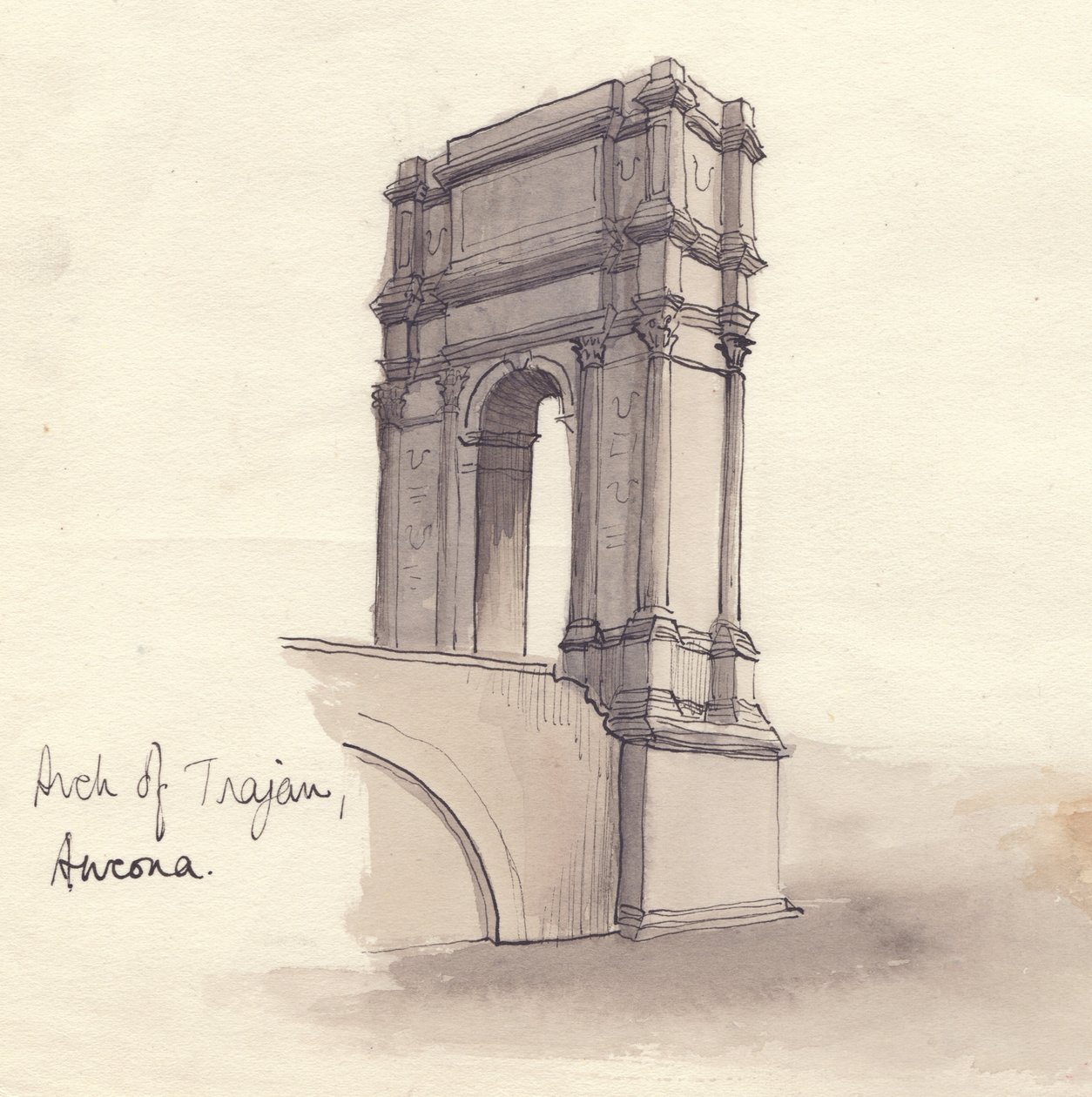"Traianus íve, Ancona", 1951. alkotó: Shirley Markham