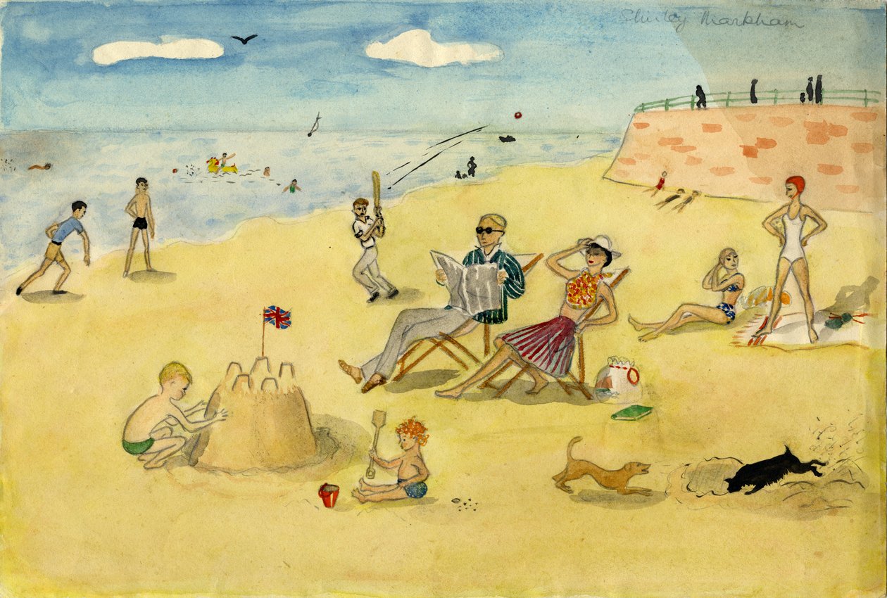 Tengerparti jelenet, 1946. alkotó: Shirley Markham