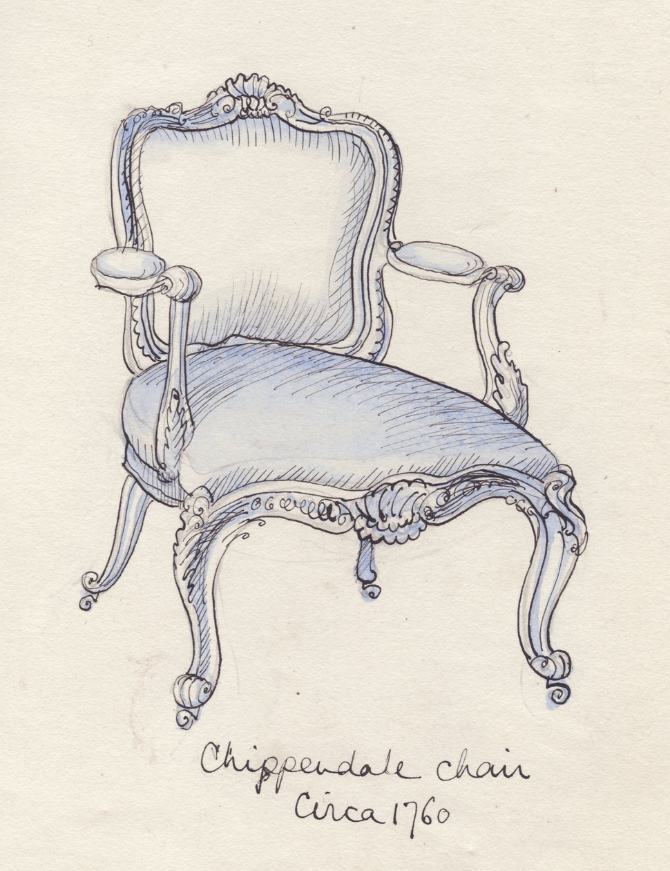 "Chippendale szék", 1950. alkotó: Shirley Markham