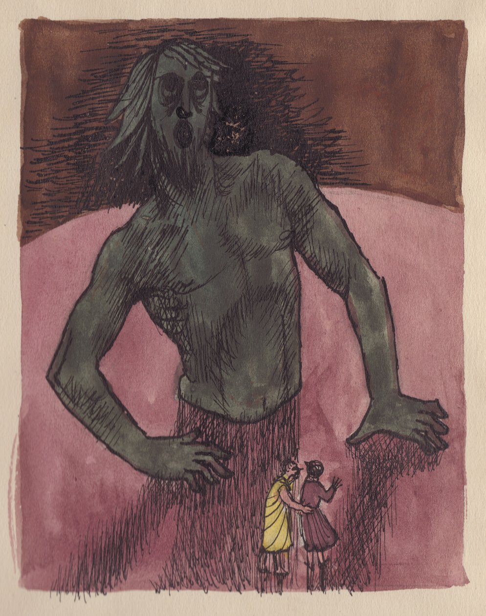 Dante és Vergilius óriással, 1951. alkotó: Shirley Markham