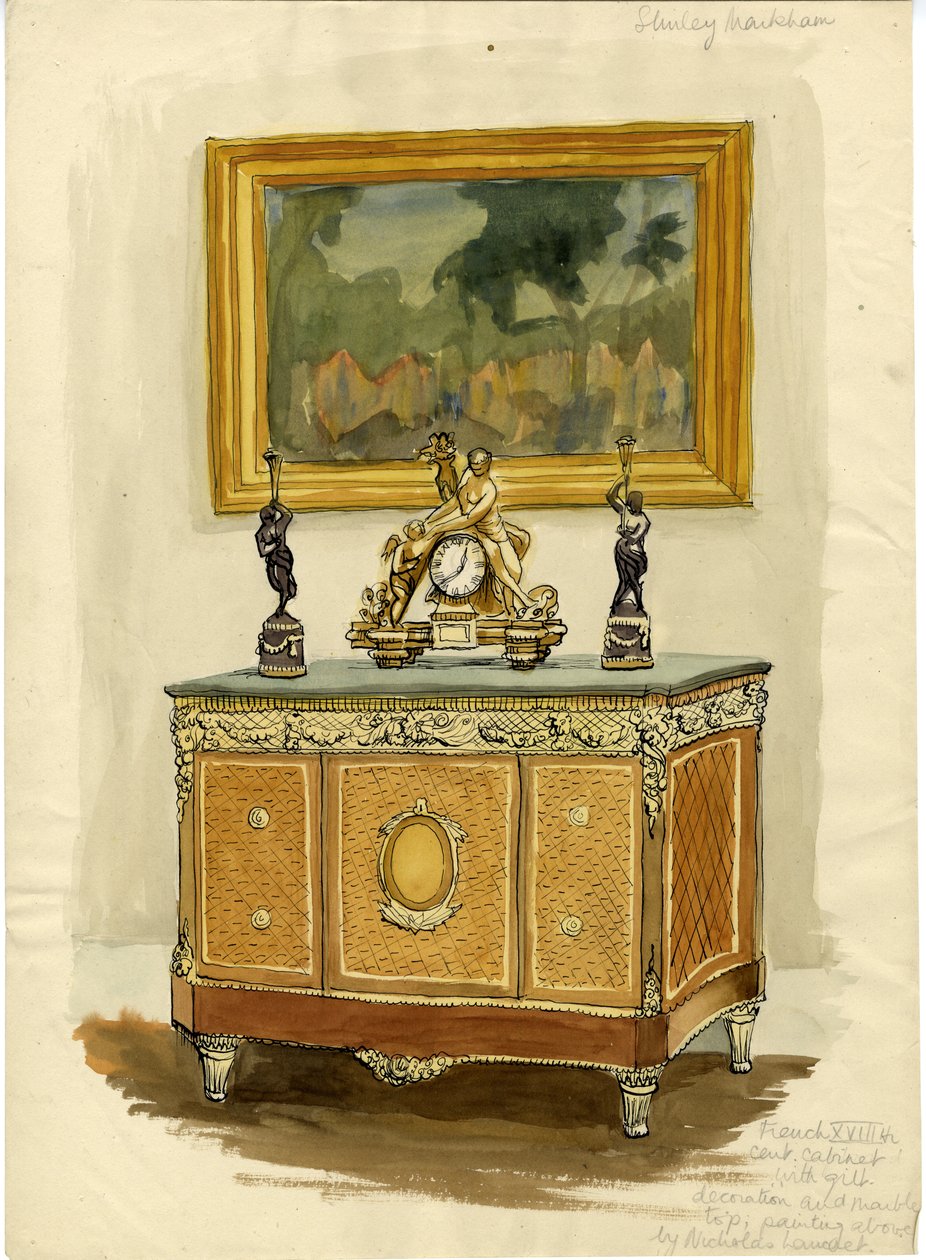 „Francia XVIII. századi kabinet”, 1950. alkotó: Shirley Markham