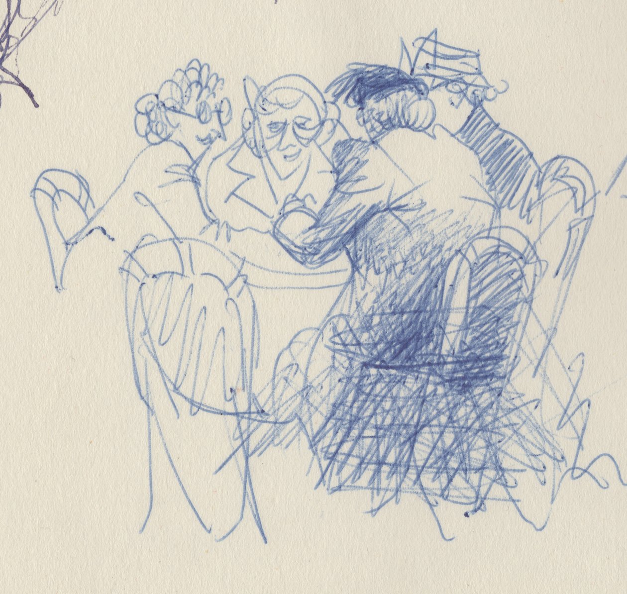 Nők csoportja egy asztalnál, c1950. alkotó: Shirley Markham