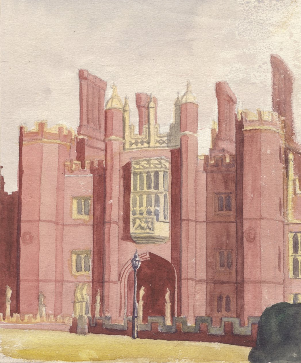 "Hampton Court Palace", 1951. alkotó: Shirley Markham