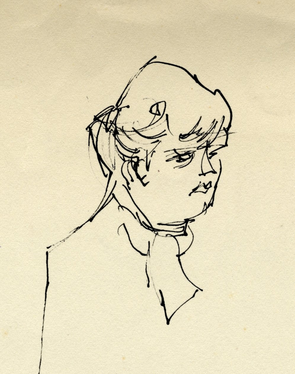 Egy nő feje, 1953. alkotó: Shirley Markham