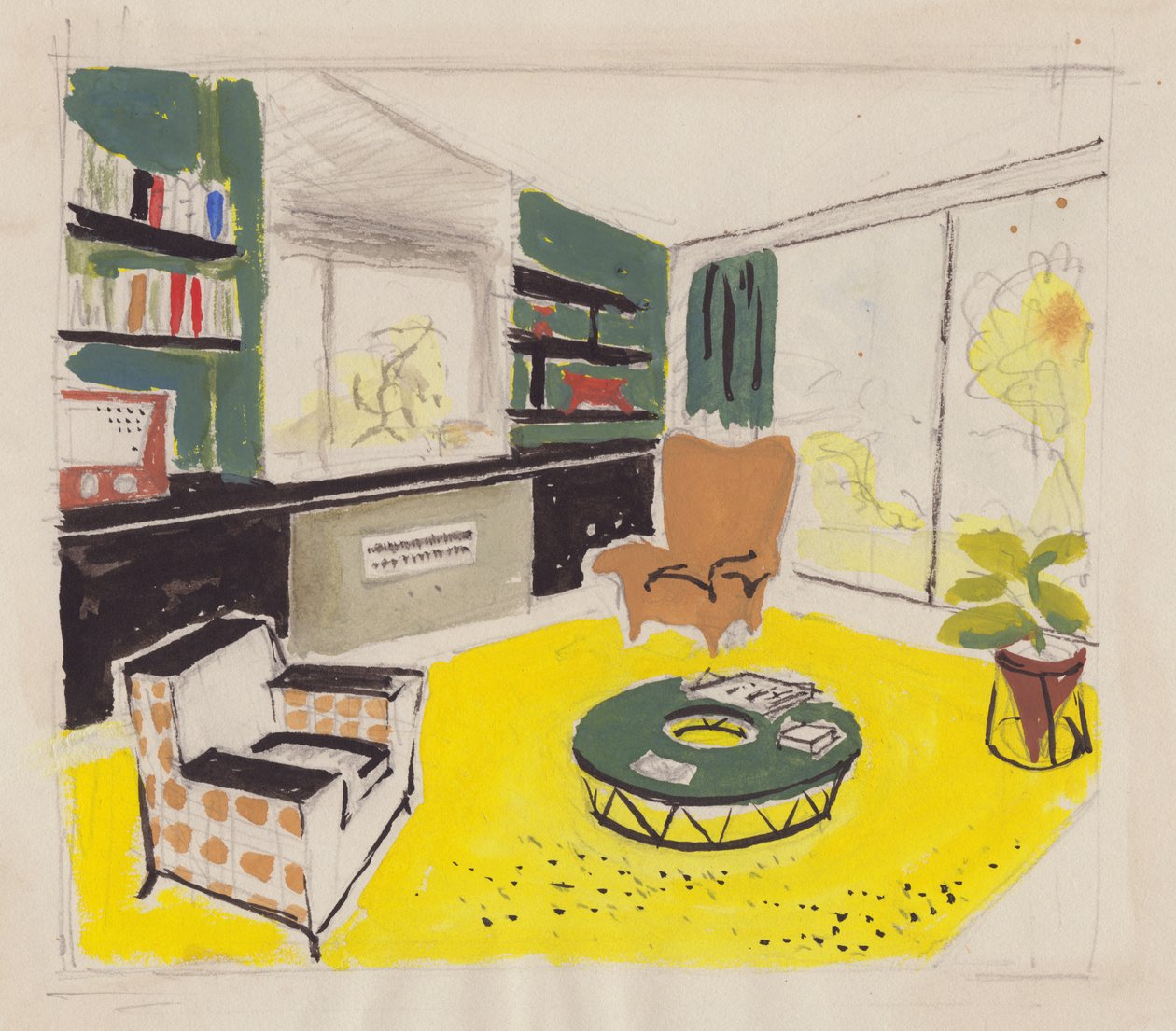 Belsőépítészet, 1951. alkotó: Shirley Markham