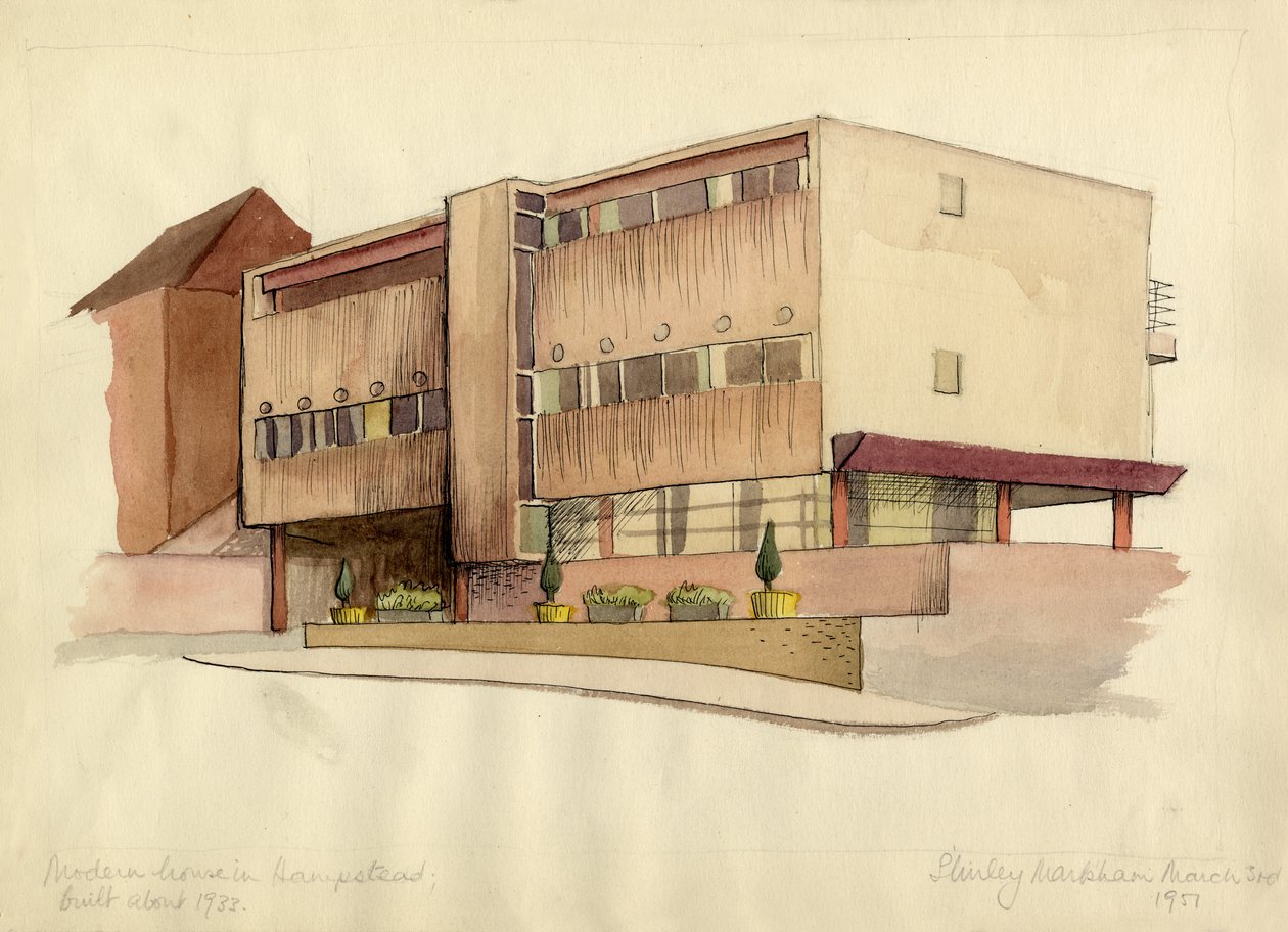 "Modern ház Hampsteadben", 1951. alkotó: Shirley Markham