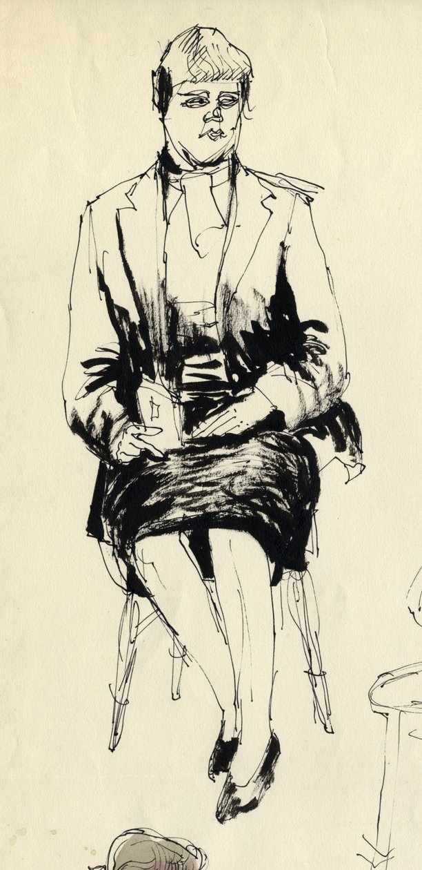 Ülő nő, 1953. alkotó: Shirley Markham