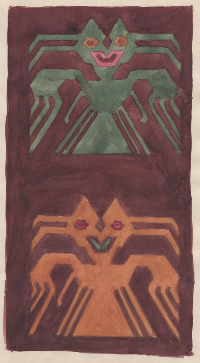 Dél-amerikai textiltervezés, 1951. alkotó: Shirley Markham