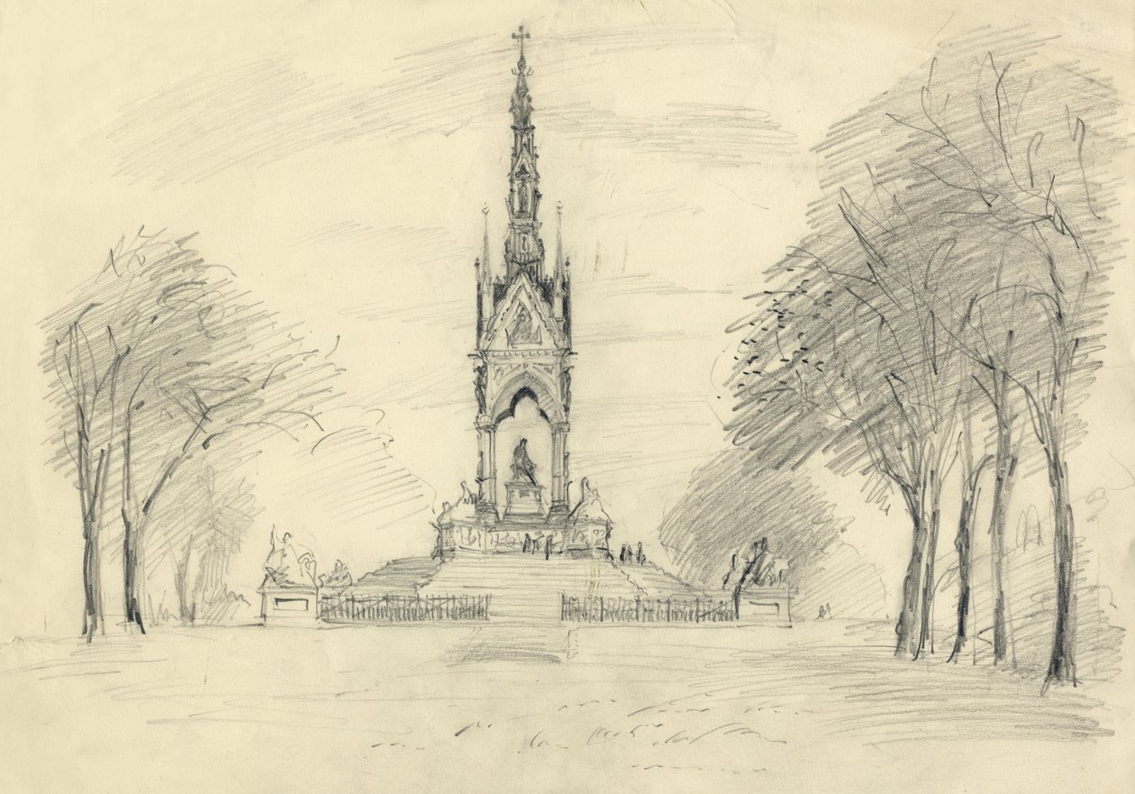 Albert Memorial, Kensington Gardens, London, 1950. alkotó: Shirley Markham