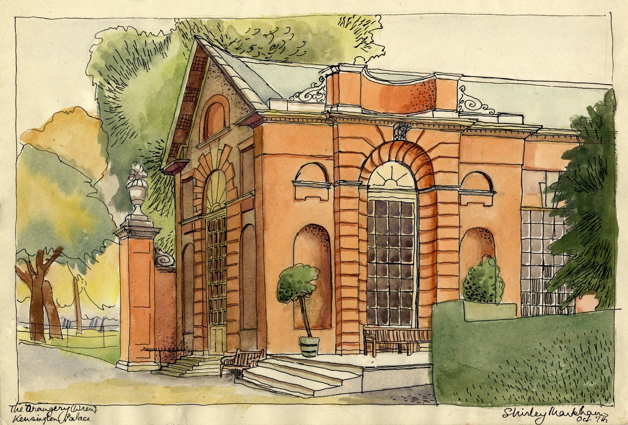 "The Orangery, Kensington Palace", 1950. alkotó: Shirley Markham