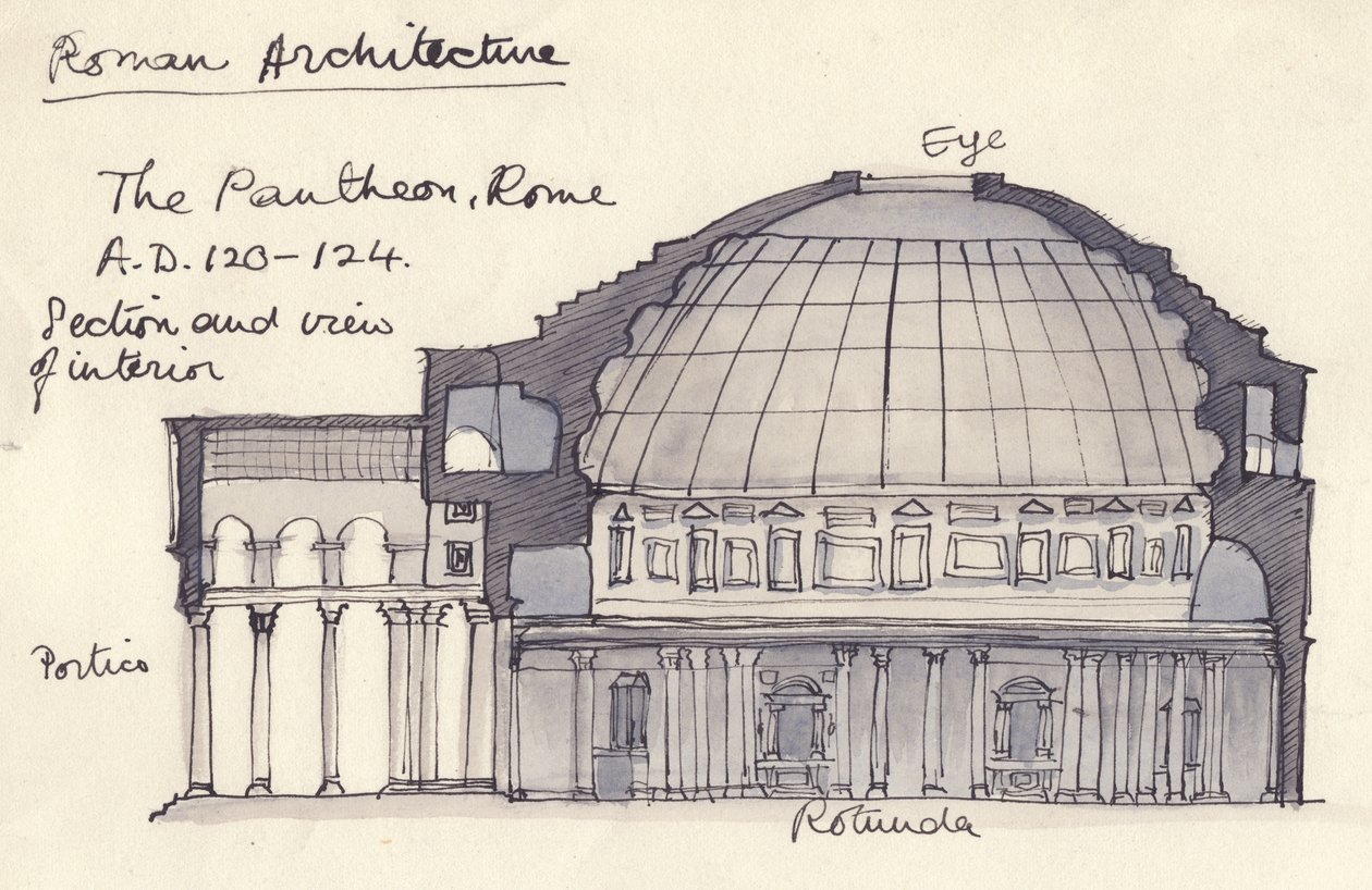 Pantheon, Róma, Olaszország, 1951. alkotó: Shirley Markham