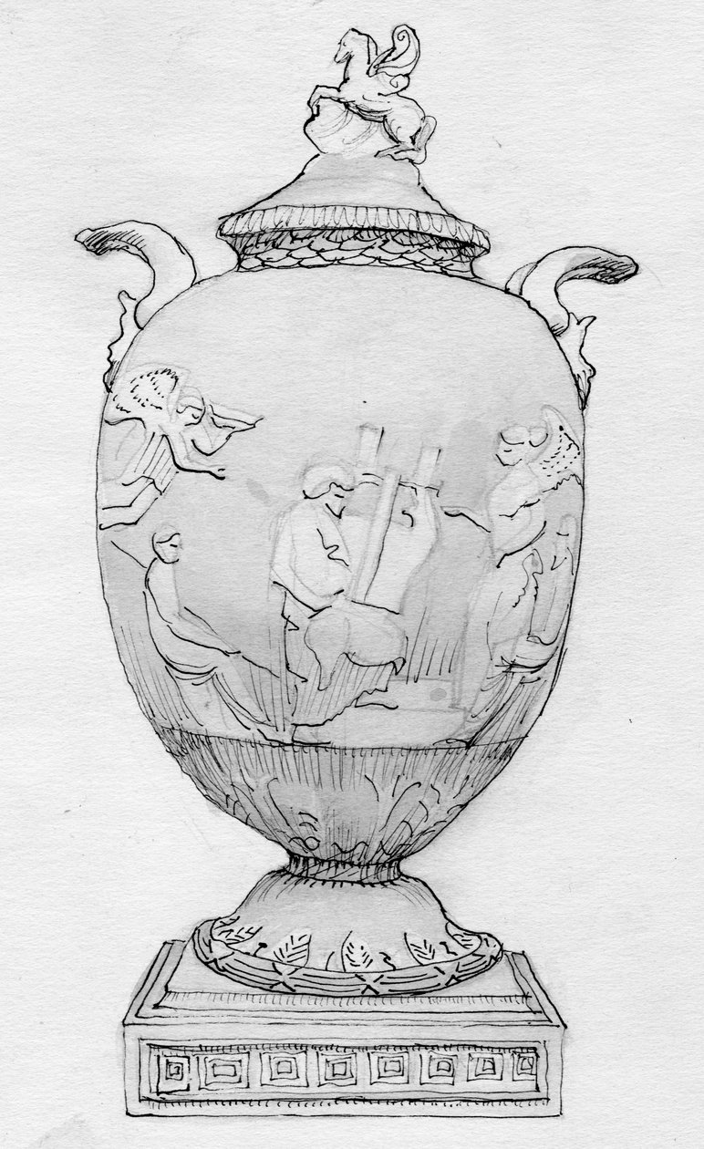 "Wedgwood váza, 1786", 1950. Pegasus váza alkotó: Shirley Markham
