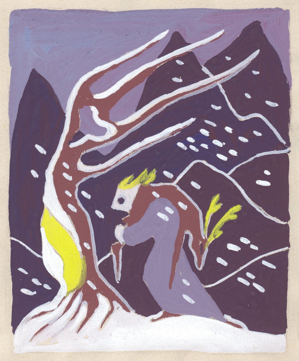 Téli tanulmány, C1950. alkotó: Shirley Markham
