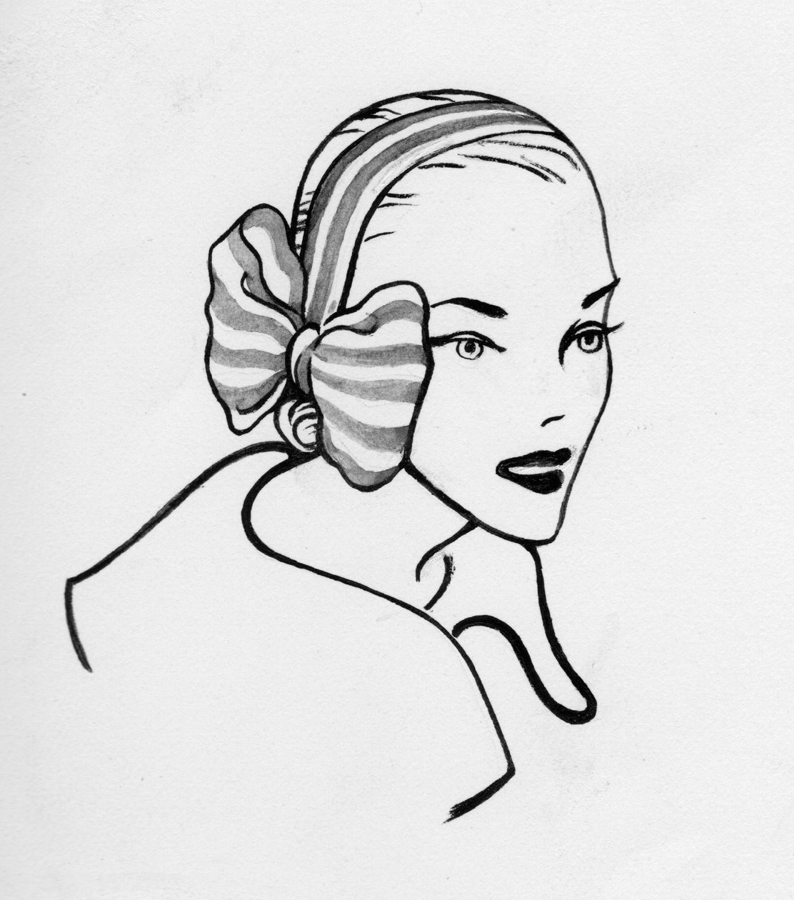 Nő íjjal, 1950. alkotó: Shirley Markham