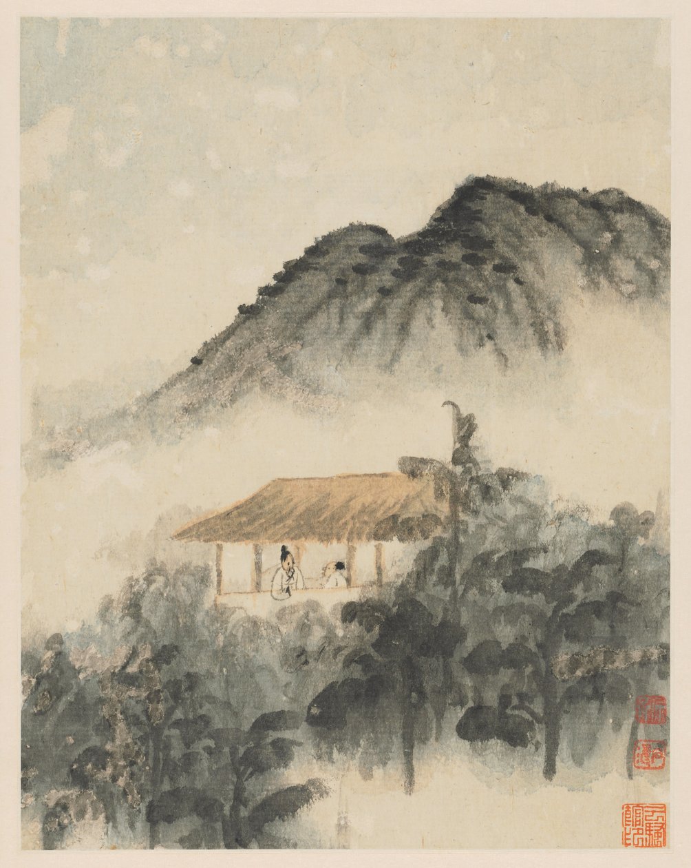 Emlékezések a Qinhuai folyóra, 1642-1707. alkotó: Shitao