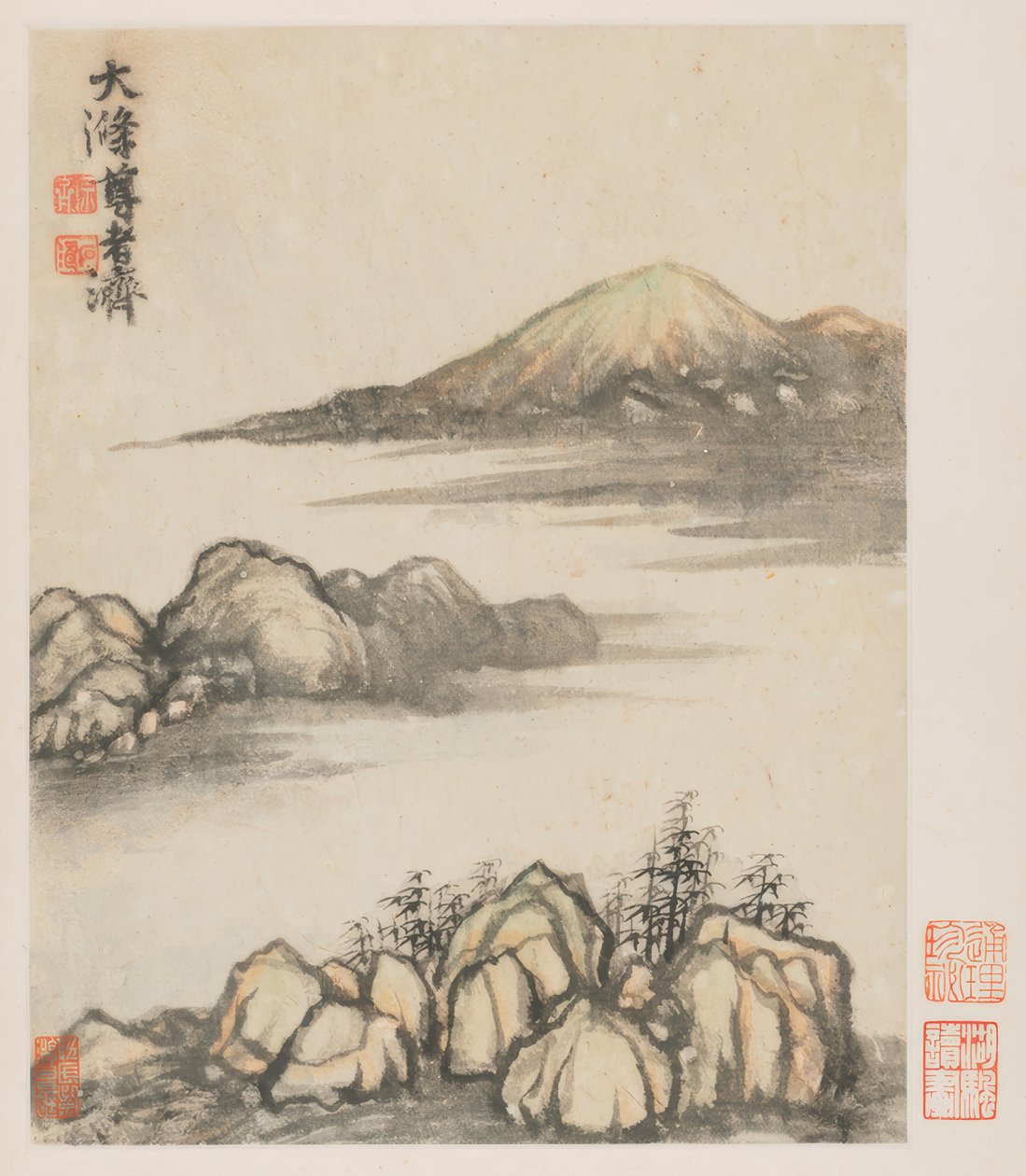 Reminiscences of Qinhuai River (Emlékek a Qinhuai folyóról) alkotó: Shitao Zhu