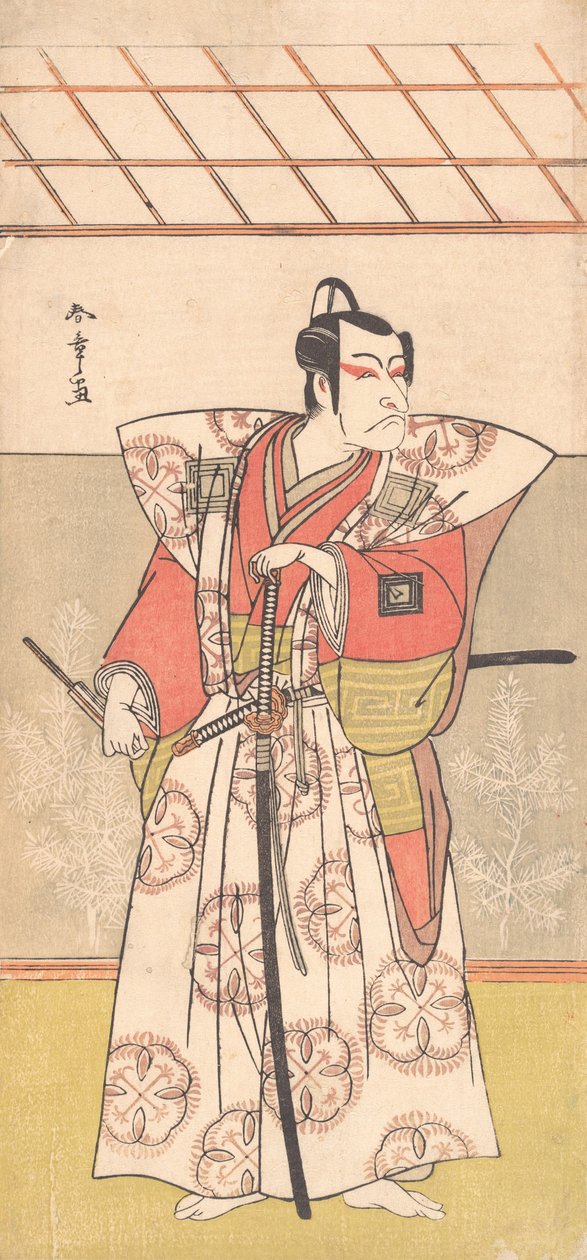 Ichikawa Dan Juro V As A Samurai f Expense gh oszlop k, nem igaz? 1778. alkotó: Shunsho