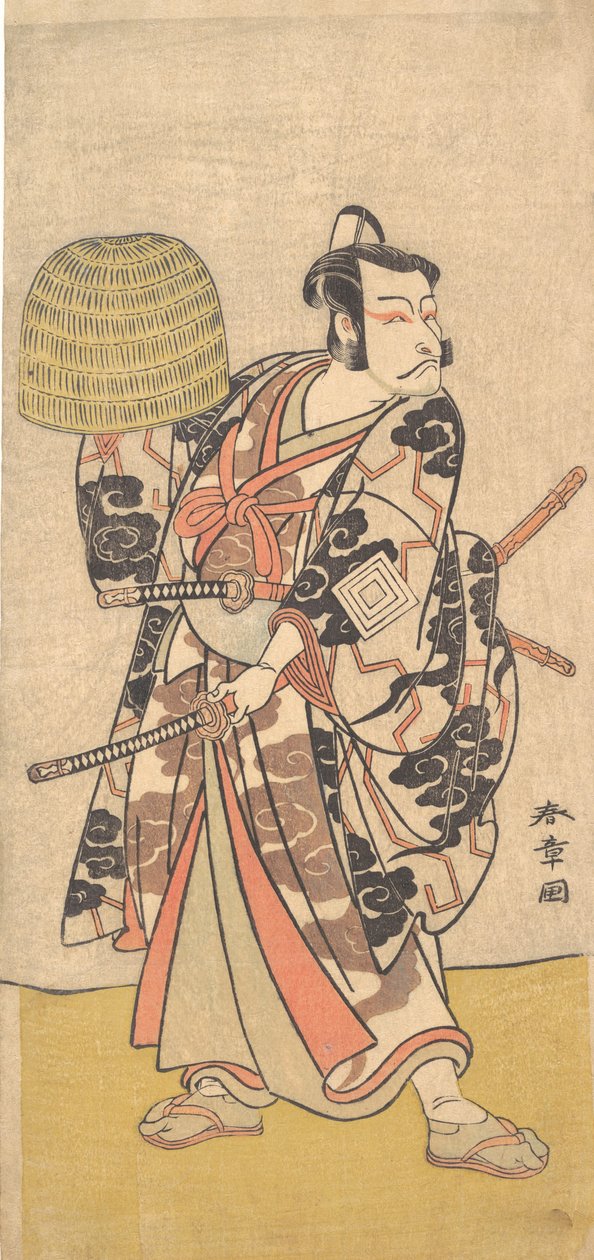 Kabuki a c and r Ichikawa Dan Juro V, 1774. alkotó: Shunsho