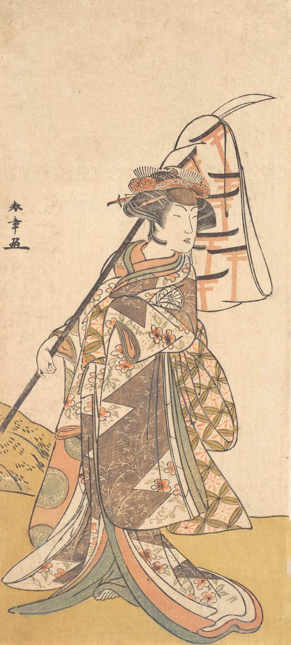 Kabuki a c and r Segawa Kiku no Onna Jó tag Afemae Road Csendes reggel, nem? 1777. alkotó: Shunsho