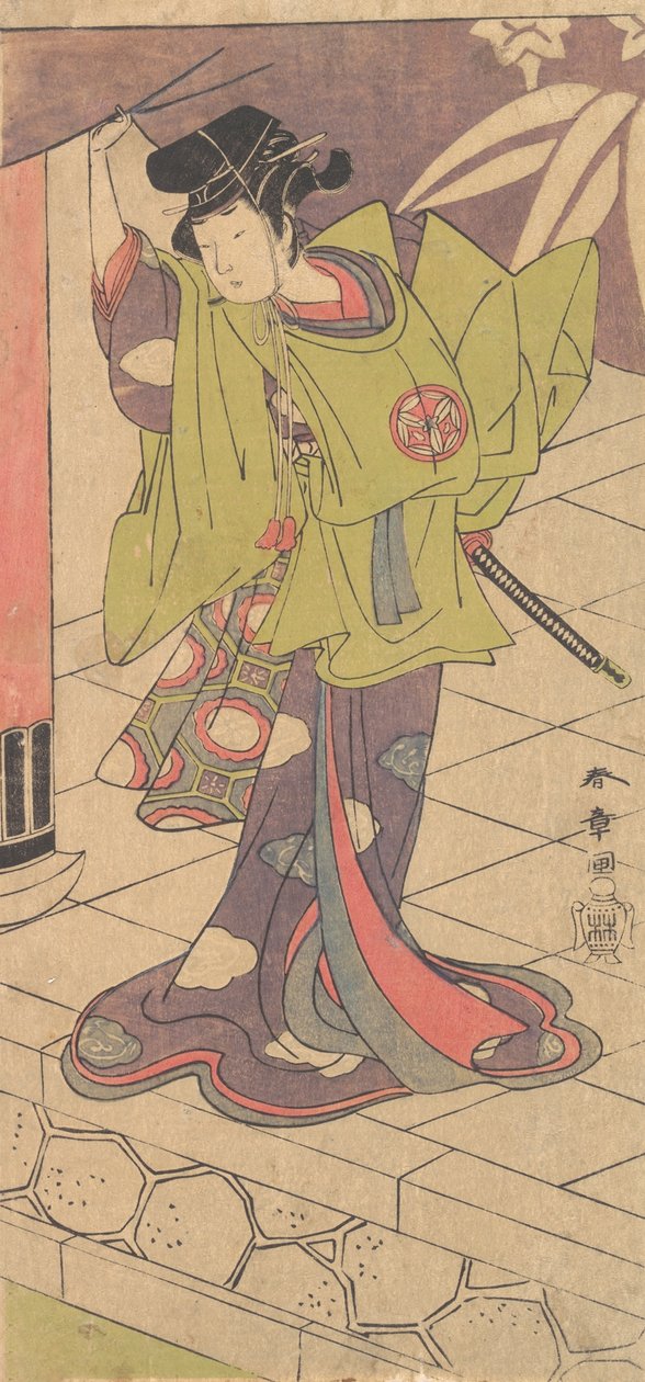 A 2. Yamashita Kinsaku Tsukisayo szerepében, 2. hónap, 1770. alkotó: Shunsho