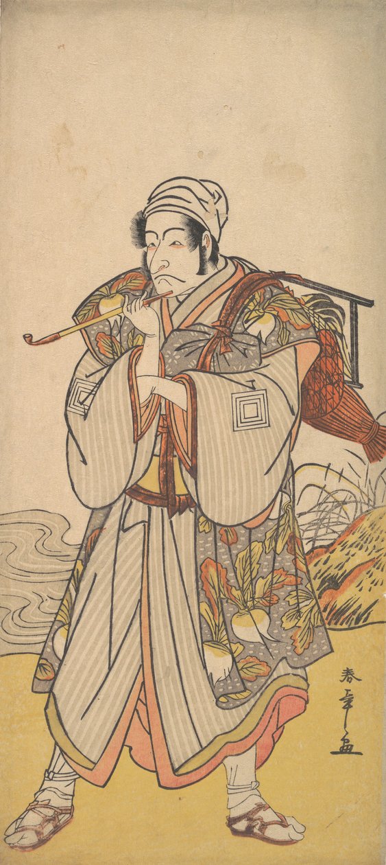 A színész, Danjuro III, mint vándor házaló, 1726-1792. alkotó: Shunsho