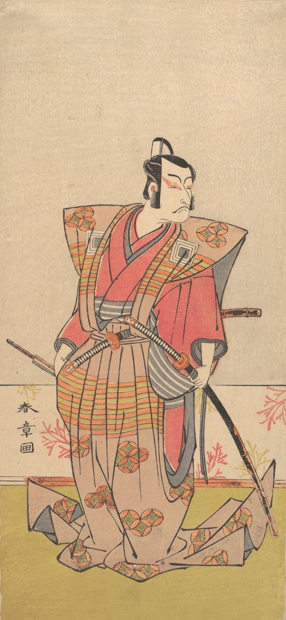 A színész Ichikawa Danjuro V szamurájként, 1771-72. alkotó: Shunsho