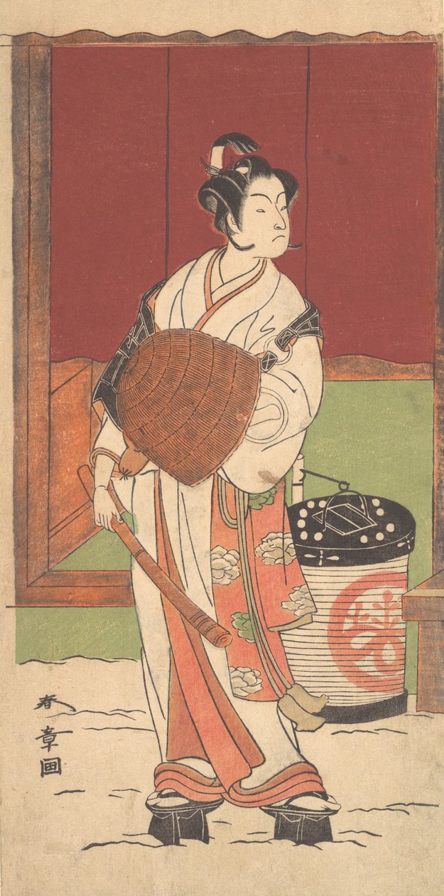 The Actor Ichikawa Monosuke II in the Role of Daito-no-miya Disguised as a Komuso, ca. 1772 . alkotó: Shunsho