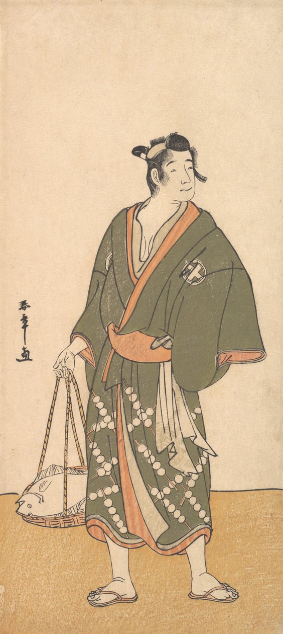 A színész Otani Hiroemon III, mint hal házaló, 1726-1792. alkotó: Shunsho
