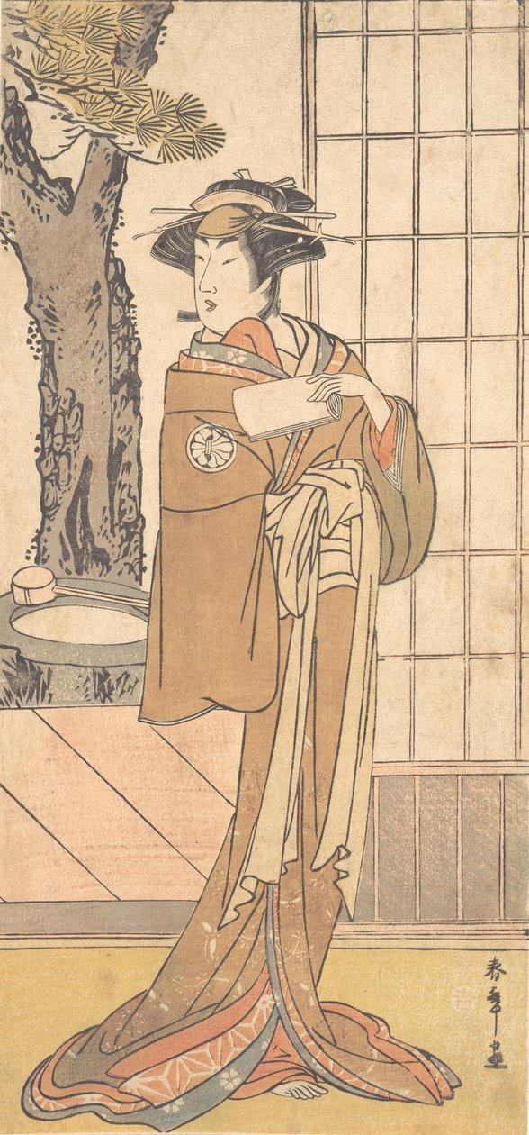 A színész Segawa Kikunojo Harmadik Oiranként, kb. 1780. alkotó: Shunsho