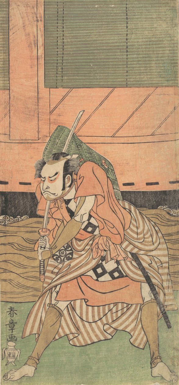 Az első Nakamura Nakazo szamurájként, kb. 1770. alkotó: Shunsho