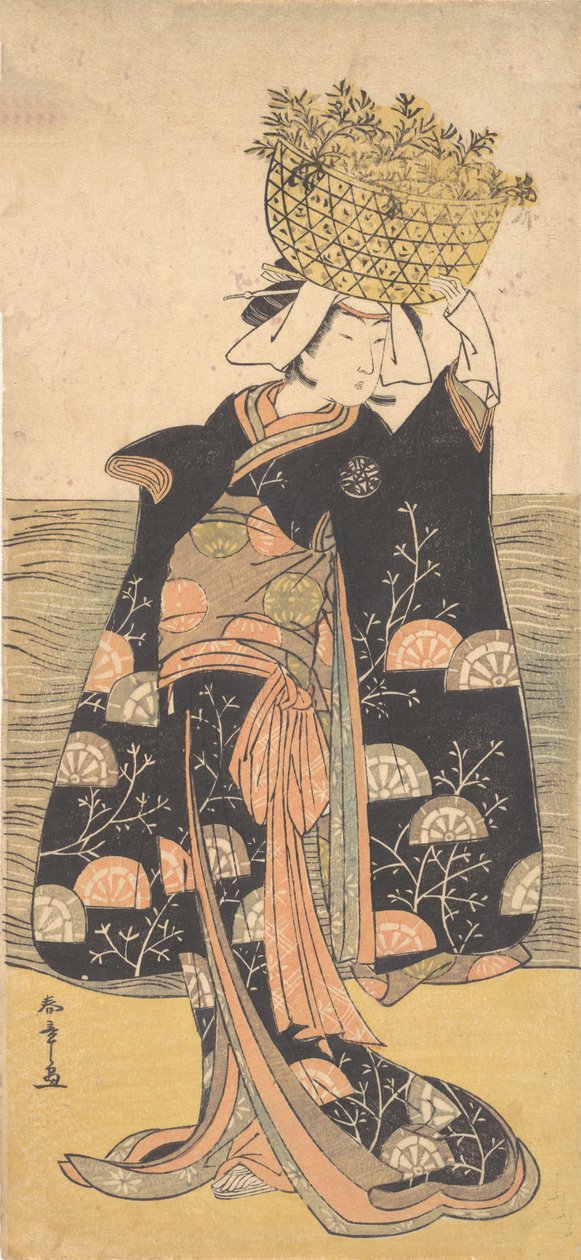 Az első Nakamura Nakazo Shiragiku szellemének szerepében, kb. 1778. alkotó: Shunsho