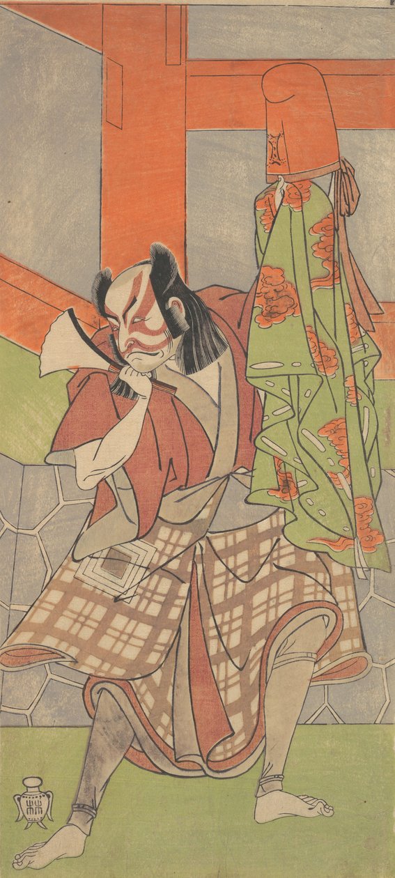 A negyedik Ichikawa Danjuro Yahei-byoe Munekiyo szerepében, 12. hónap, 1768. alkotó: Shunsho