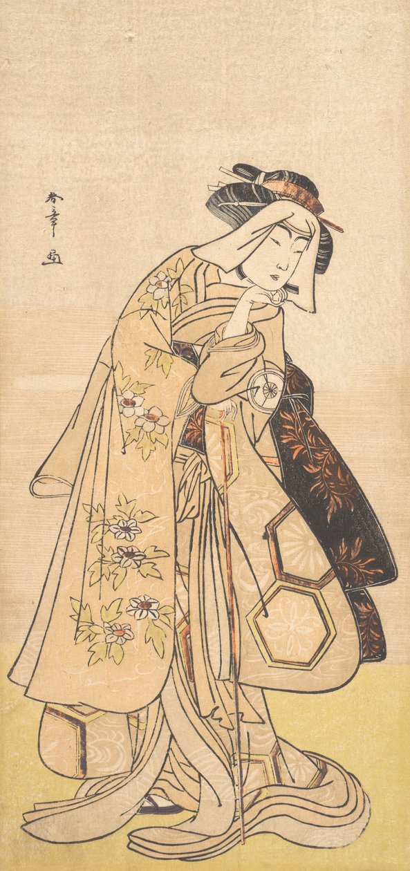A negyedik Iwai Hanshiro mint nő, kb. 1779. alkotó: Shunsho