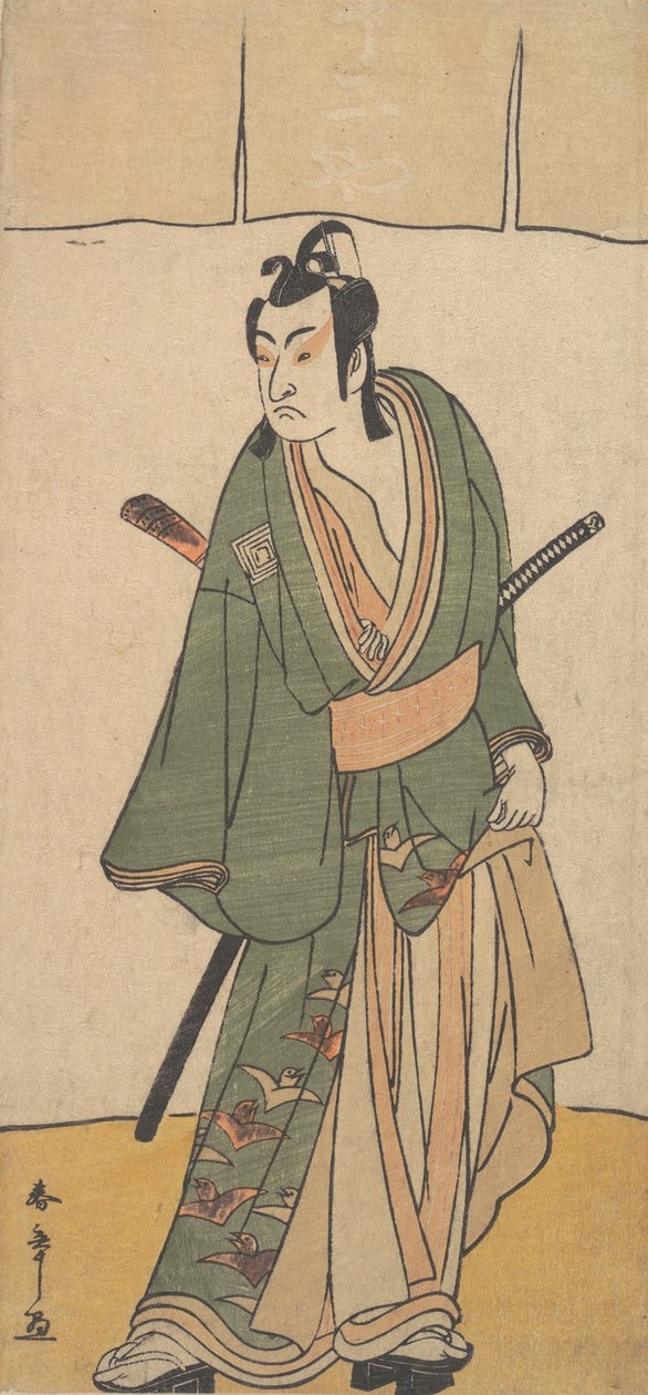 A második Ichikawa Monnosuke Soga no Juro Sukenari szerepében, 2. hónap, 1785. alkotó: Shunsho