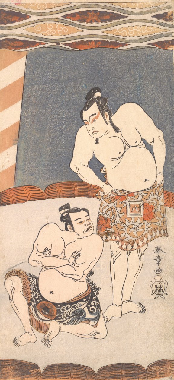 A második Ichikawa Yaozo, mint birkózó az arénában, 1770. alkotó: Shunsho