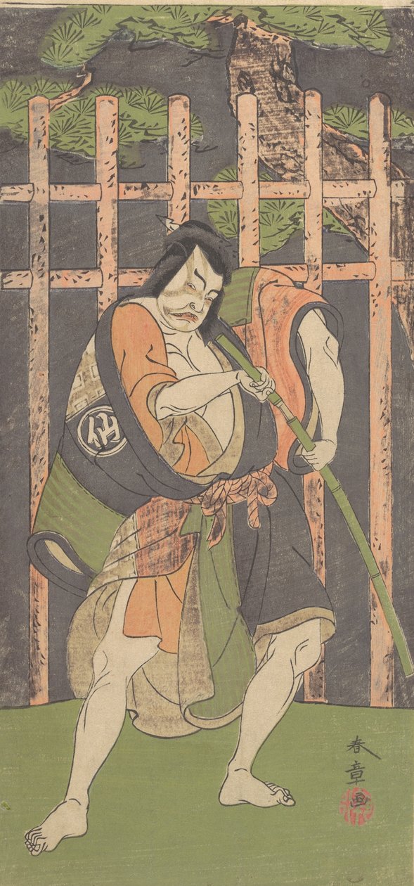 A második Nakamura Sukegoro mint betyár, kb. 1771. alkotó: Shunsho