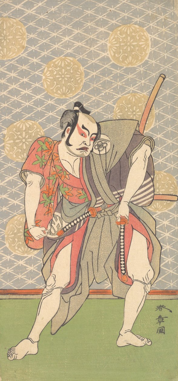 A második Nakamura Sukegoro Gokumon no Shobei szerepében, 2. hónap, 1771. alkotó: Shunsho