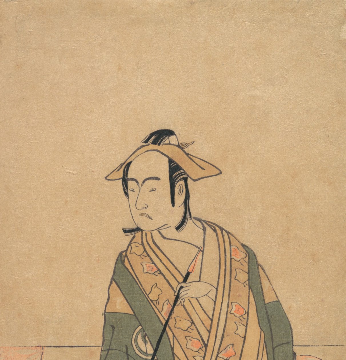 A harmadik Sawamura Sojuro Soga no Juro szerepében, kb. 1779. alkotó: Shunsho