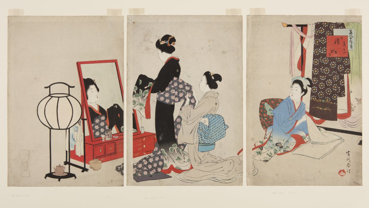 november, házasság (Sonojuichi Yomeiri) (színes fatömbnyomat) alkotó: Shuntei Miyagawa