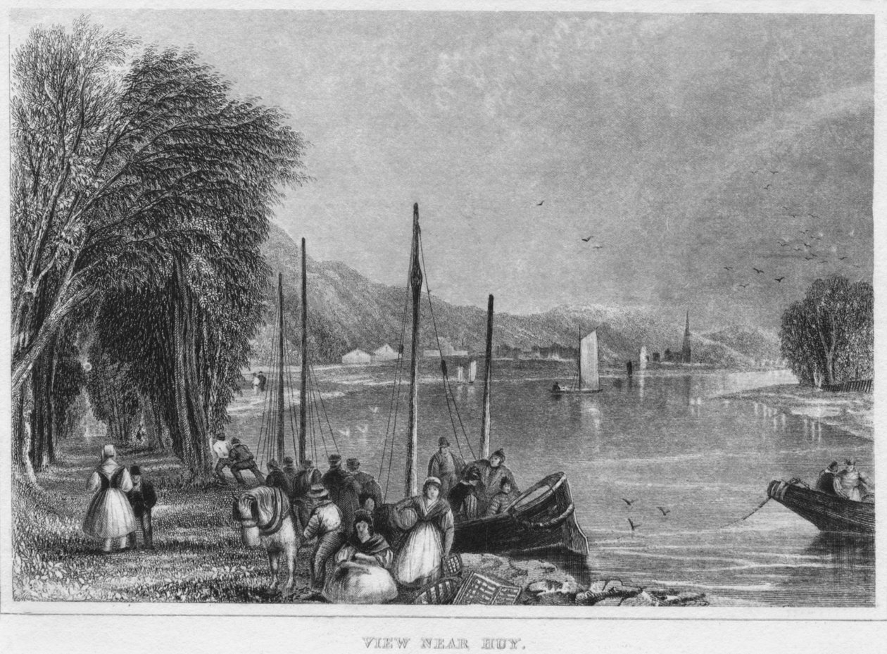 Kilátás Huy közelében, 1850 alkotó: Shury and Son