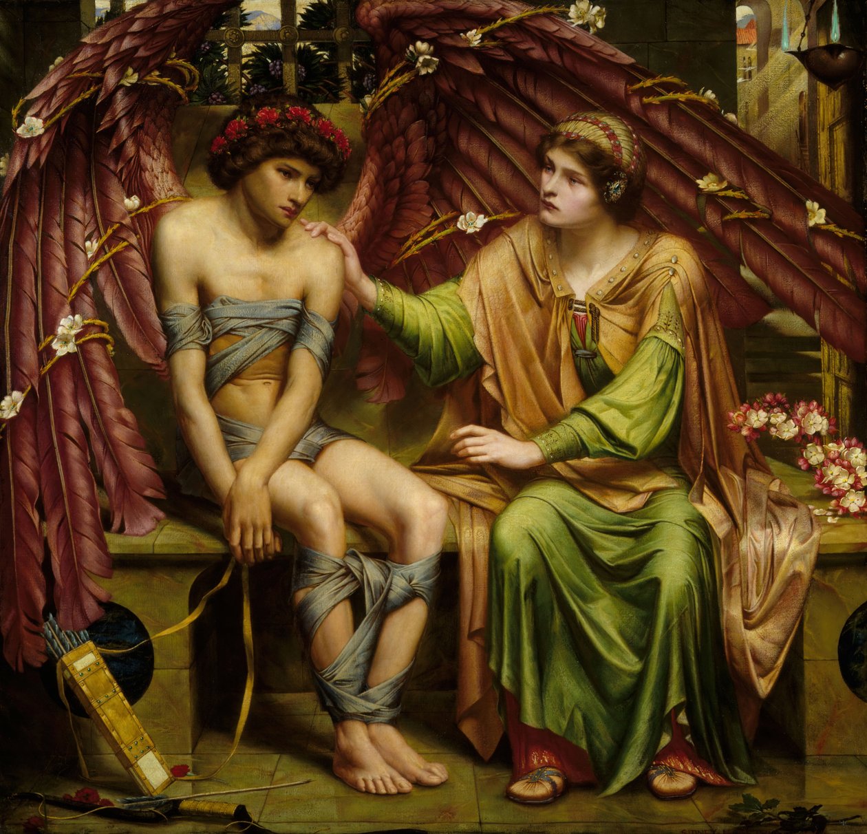 Remény vigasztaló szerelem rabságban, 1901. alkotó: Sidney Harold Meteyard