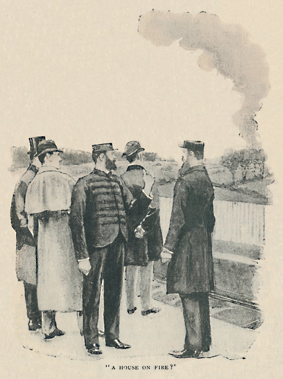 Egy égő ház, 1892 alkotó: Sidney Paget