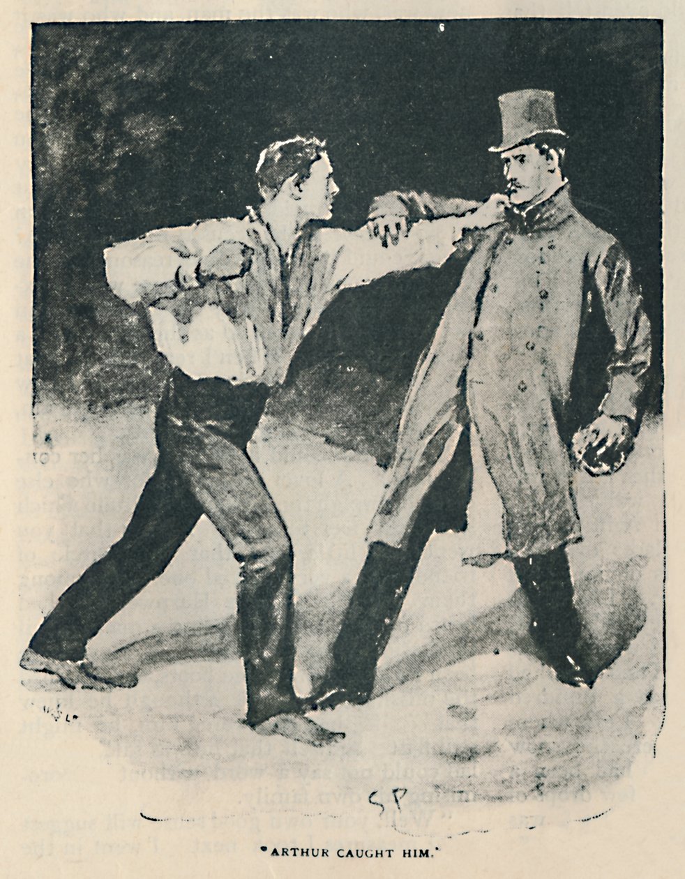Arthur elkapta, 1892 alkotó: Sidney Paget