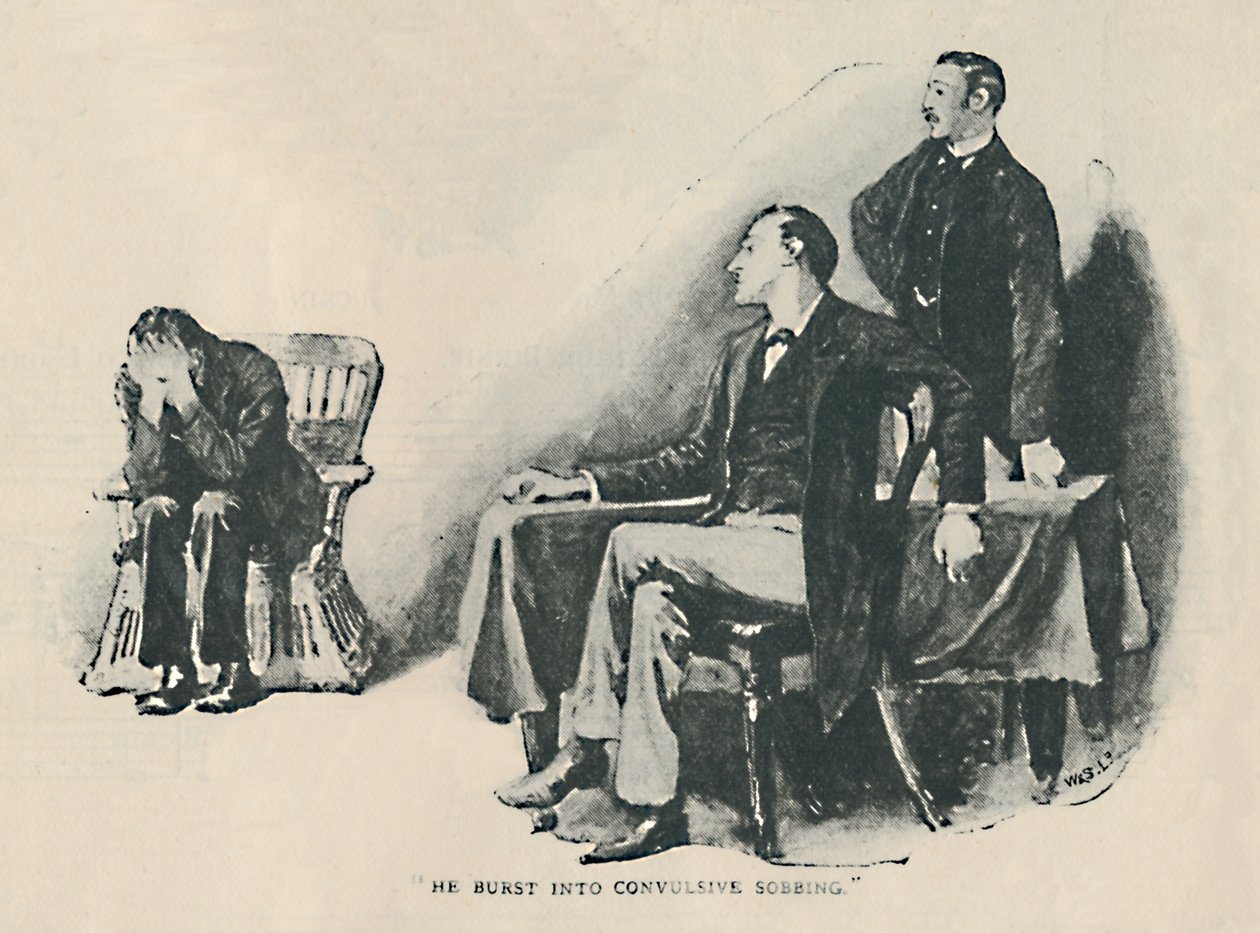 Görcsös zokogásba tört ki, 1892 alkotó: Sidney Paget