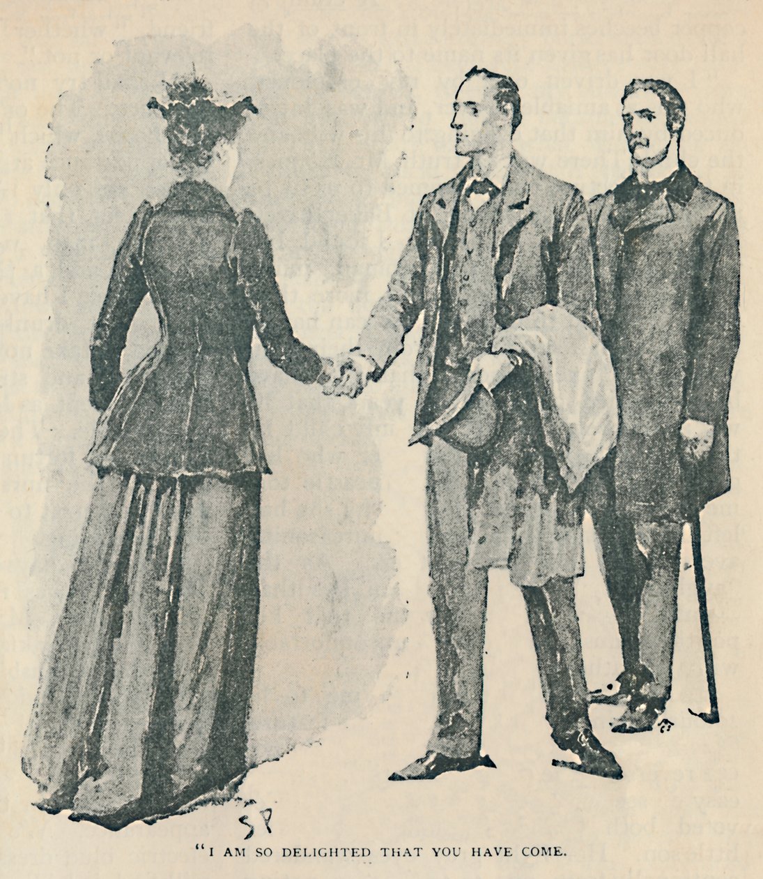 Nagyon örülök, hogy eljöttél, 1892 alkotó: Sidney Paget