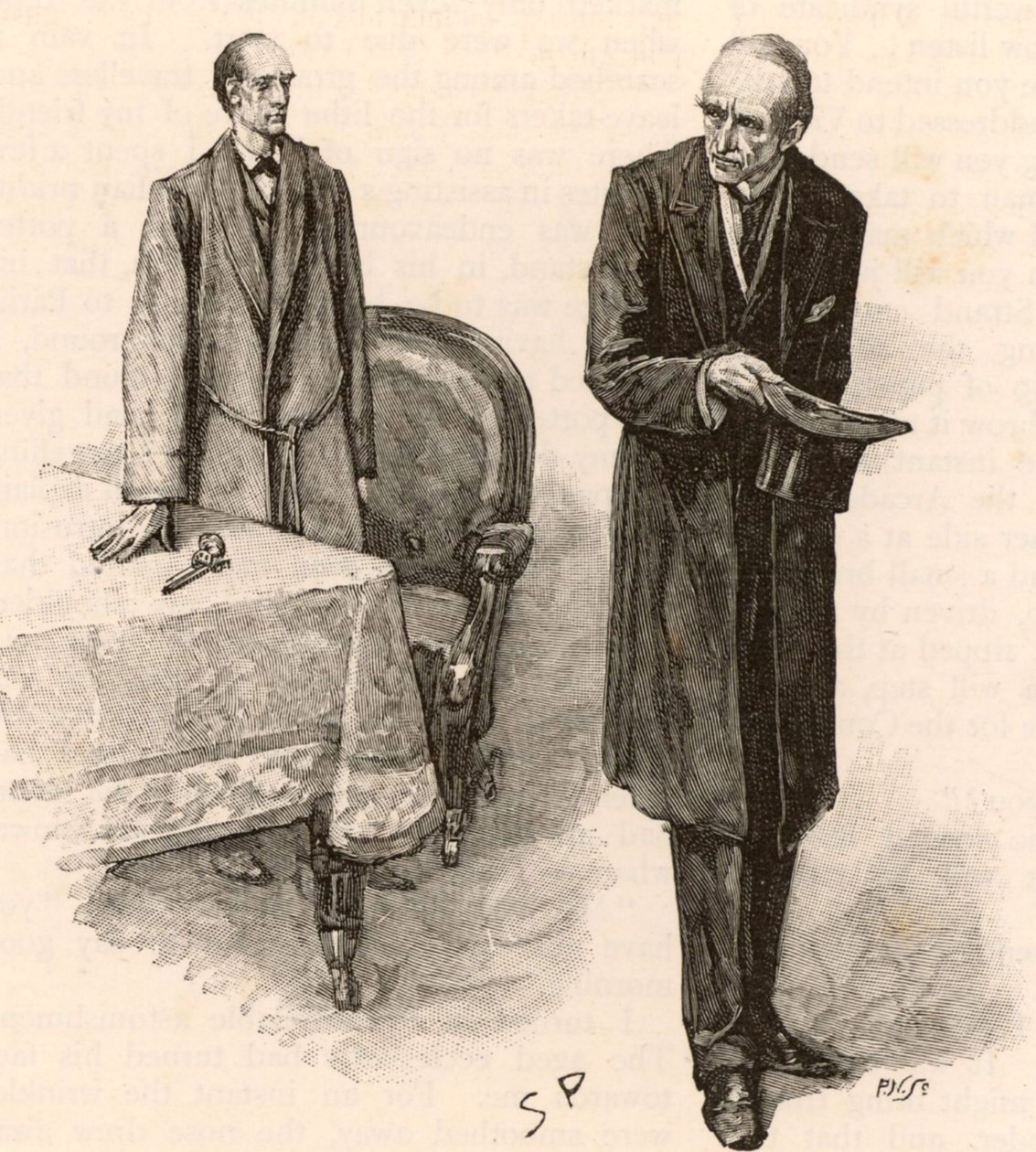 Illusztráció a Sherlock Holmes kalandjaihoz alkotó: Sidney Paget