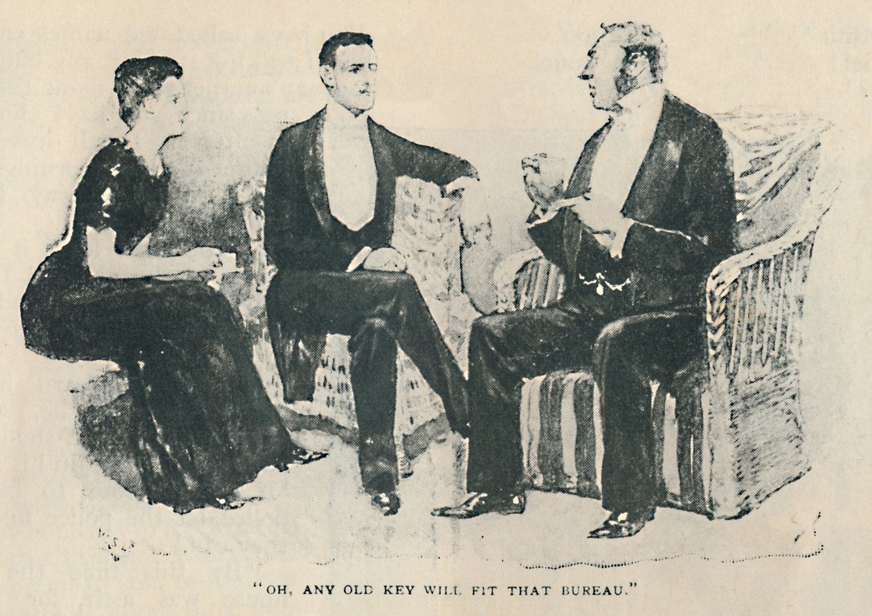 Ó, bármilyen régi kulcs belefér abba az irodába, 1892 alkotó: Sidney Paget