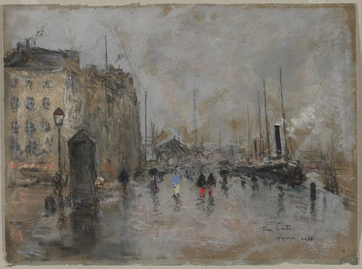 A Le Havre-i Grand Quai, 1901. alkotó: Siebe Johannes ten Cate