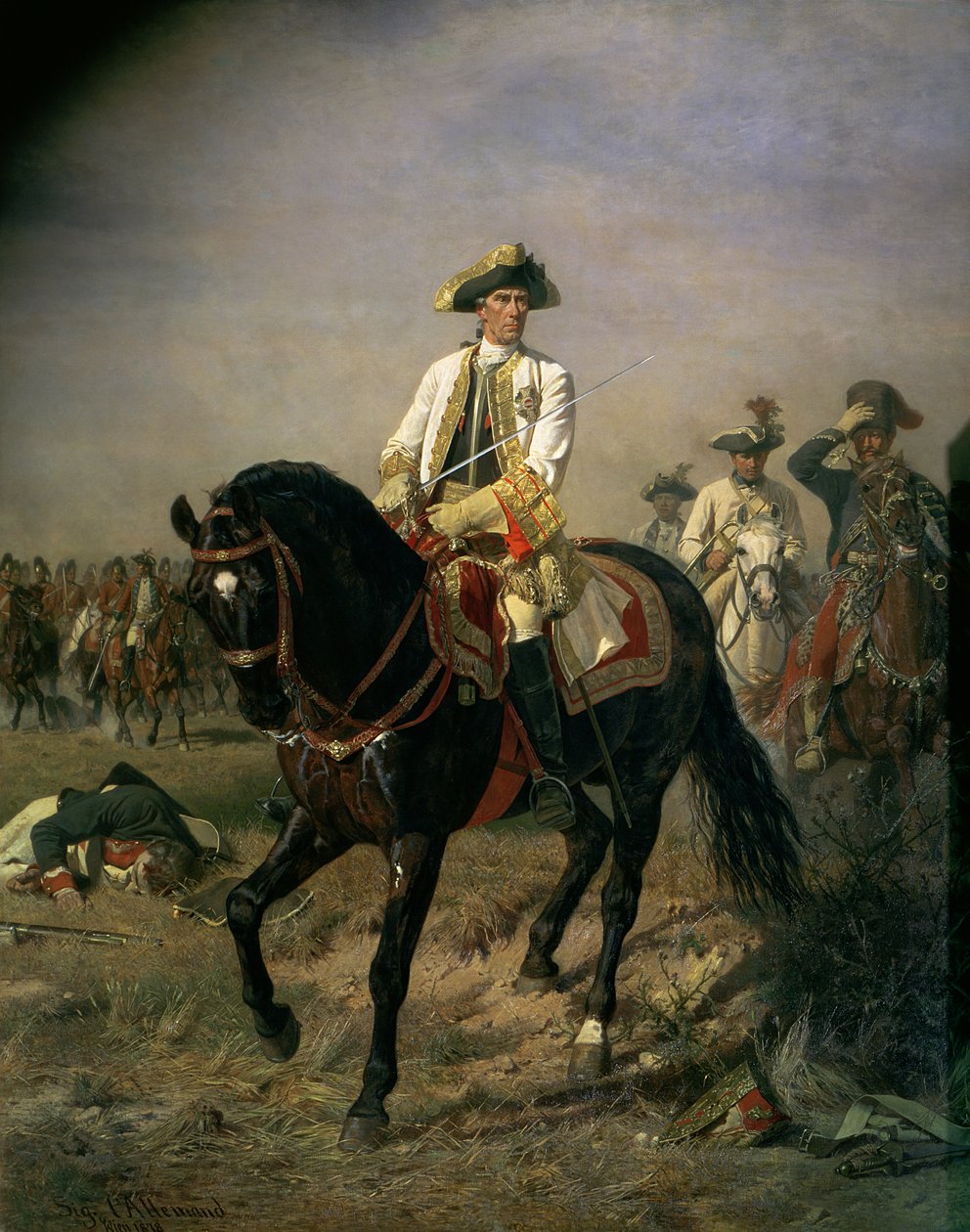 Ernst von Laudon báró tábornagy (1717-90), tábornok a hétéves háborúban és a bajor örökösödési háborúban. alkotó: Siegmund L